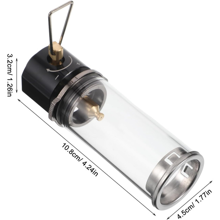 Багатофункціональний портативний газовий ліхтар, чорного кольору, для кемпінгу та використання на свіжому повітрі, з яскравим газовим живленням. Компактний наметовий ліхтар для екстрених ситуацій та освітлення в подорожах.