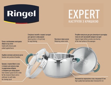 Каструля RINGEL Expert 20 см 3.5л (6723691)