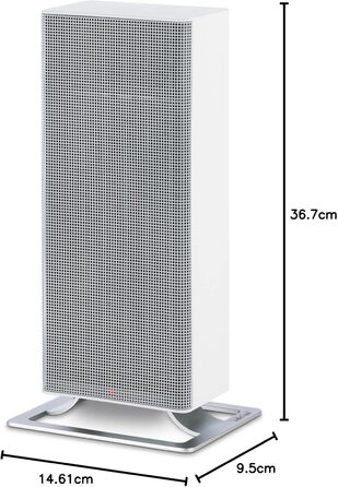 Тепловентилятор Stadler Form Anna з регулятором температури, 2 рівнями нагріву (1200/2000 Вт) та захистом від перекидання, підходить для приміщень площею до 25 м, білий