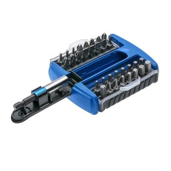 Набір біт з бітотримачем, 33 шт. HOEGERT SL/PH/PZ/TORX/HEX (HT1S402)