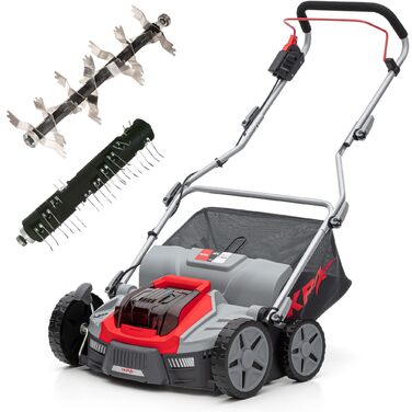 В-1 Аератор-Вертикуттер-Скарифікатор 36В IB-SR 36, мішок для збору трави 45л, ширина захвату 36см, без акумулятора та зарядного пристрою, сумісний з Bosch, 3-