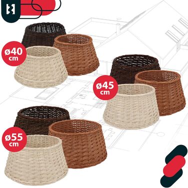 Спідниця для ялинки з верби Ø 45 см KOTARBAU