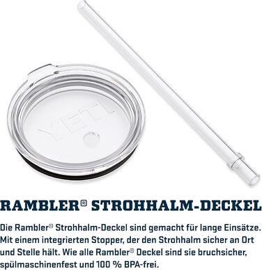 Чашка для пиття YETI Rambler з кришкою-трубочкою, тропічний рожевий, 739 мл