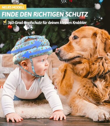 Дитячий шолом для повзання I Захист голови дитини від зіткнення I Дитяча захисна шапка для немовлят від 6 до 24 місяців дитяча лис