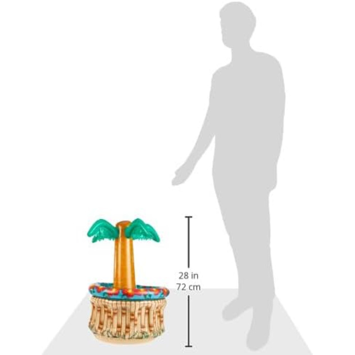 Надувна пальма з кулером для напоїв, для наповнення льодом і водою, пляжна вечірка 182 см 1 пальма