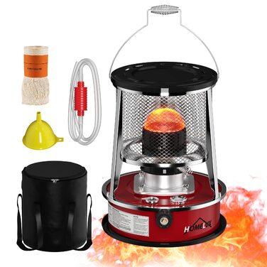 Портативний нафтовий обігрівач HOMELUX для використання в приміщенні, 4,5 л та 8900 BTU/год (DMY-229)