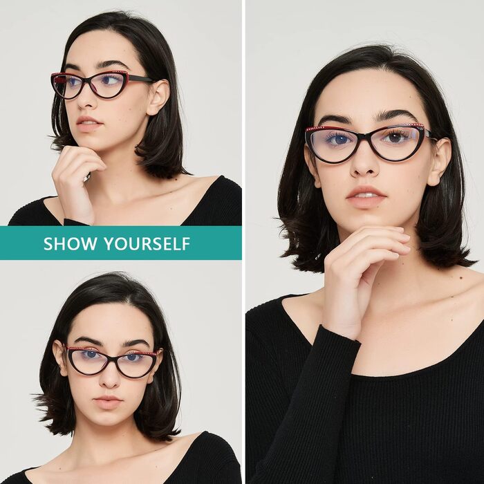 Окуляри для читання EYEURL 3 Pack Окуляри для читання CatEye Блокатор синього світла для жінок Окуляри для читання Окуляри для візуального посібника Посібник для читання для жінок Чоловіки з пружинним шарніром 3 шт. и 2.75 x