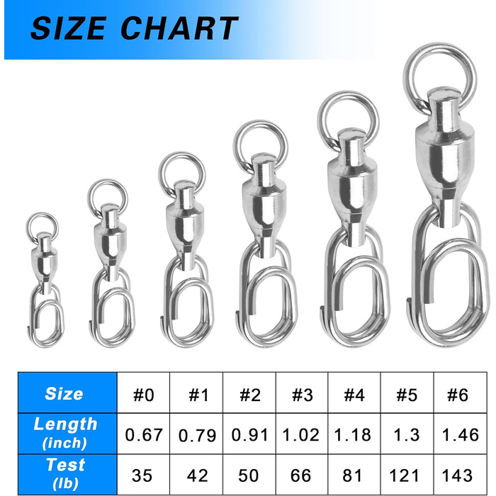 На шарикопідшипнику Риболовні вертлюги Риболовні вертлюги на кулькових підшипниках із замковими застібками Риболовний вертлюг На кулькових підшипниках із бочком Спінінг Риболовля Аксесуари для морської риболовлі