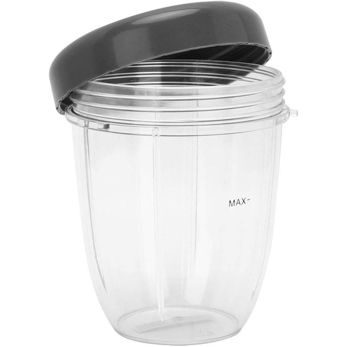 Набір деталей міксера Nikou Комплект деталей-чашок і кришок Набір деталей для заміни аксесуарів для міксера Nutri Bull-et 900 Вт (18 унцій)