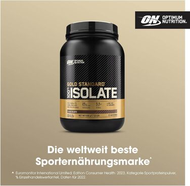 Протеїн Optimum Nutrition Gold Standard 100% Isolate, шоколад, 930 г (31 порція)