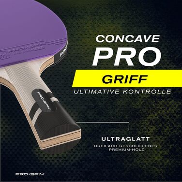 Ракетка для настільного тенісу PRO SPIN карбонова професійна, синя/фіолетова, 2 шт.