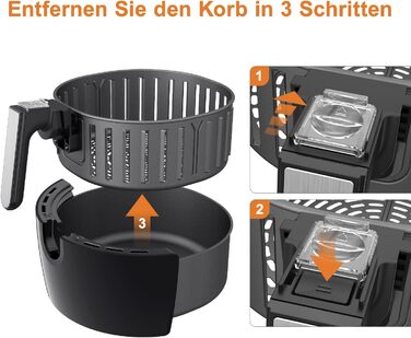 Змінний кошик для фритюрниці Innsky 5.5 л для фритюрниці Innsky, кошик для фритюрниці з антипригарним покриттям, можна мити в посудомийній машині, IS-EE003, ексклюзивно для кошика для фритюрниці Innsky