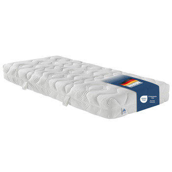 Ортопедичний 7-зонний матрац Irisette Lotus 500 з пружинами кишенькової форми, рівень жорсткості 3 (середньо-жорсткий), 100 x 200 см, сертифікований Oeko-Tex, виготовлений відповідно до німецьких стандартів якості. Рівень жорсткості H 3 - середньо-жорстки
