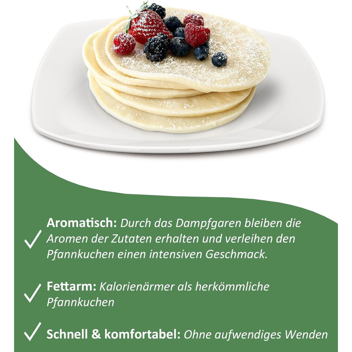 Млинниця MixCaker сумісна з Thermomix TM6, TM5, TM31, Monsieur Cuisine Connect, Trend, Smart, Аксесуари, 6 модулів, Млинці, Млинці, Млинці, Яєчня, Система укладання