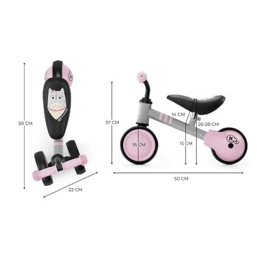 Балансовий велосипед CUTIE, навчальний балансовий велосипед, дитячий балансовий велосипед, навчитися їздити на велосипеді, велосип