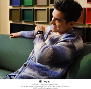 Розумний годинник 4G для дітей, чоловіків та жінок з Nano-SIM-карткою, телефоном, 1,92-дюймовим HD-дисплеєм, пульсометром, спортивними режимами, іграми, будильником, водонепроникністю IP68, крокоміром, фітнес-трекером для дітей 5-16 років, чорний