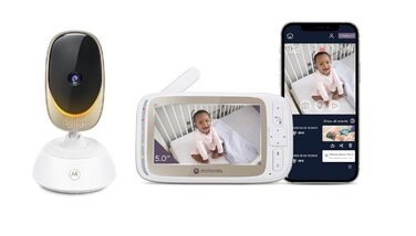 Дитячий телефон Motorola з камерою - Baby Monitor VM85 Connect - Внутрішня камера спостереження з кольоровим дисплеєм - Керування