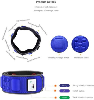 Масажний поясний ремінь, оновлена версія X5 Вібрація Ремінь для всього тіла Масажер для живота Електричний пояс для спалювання жиру Тонкий пояс Обладнання для схуднення М'язи для полегшення болю