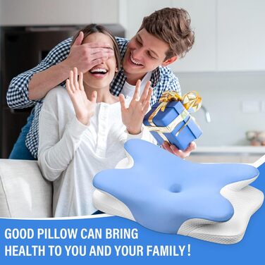 Подушка для підтримки шиї, подушка для голови, подушка для шиї, подушка з піни з ефектом пам&39яті, ергономічна подушка для сну на боці, на спині та на животі