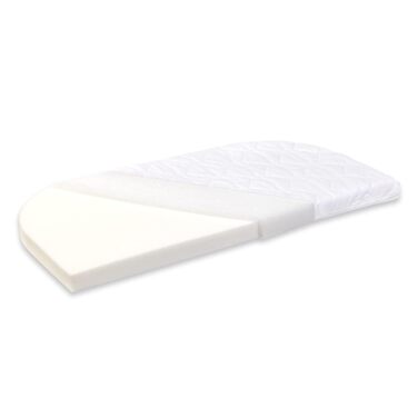 Приліжкове ліжечко Babybay Boxspring Comfort Plus, біле лаковане з матрацом Classic Cotton Soft, біле лаковане, 96Д x 56,5Ш x 96,5В см. З матрацом Classic Cotton Soft.