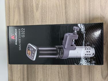 Кухонна плита Sous Vide Stick Precision Cooker Більш точна Точна каструля G322T Налаштування температури IPX7 Водонепроникний світлодіодний дисплей Занурювальний занурювальний цикулятор 3D циркуляція Ультра тихий