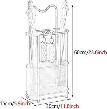 Підставки для парасольок TAUIANE, окремо стоячий органайзер для парасольок, металевий тримач для парасольки, підставки для парасольки для вхідної зони, з піддоном для крапель і гачком, економія місця, для передпокою, веранди, офісу, золото