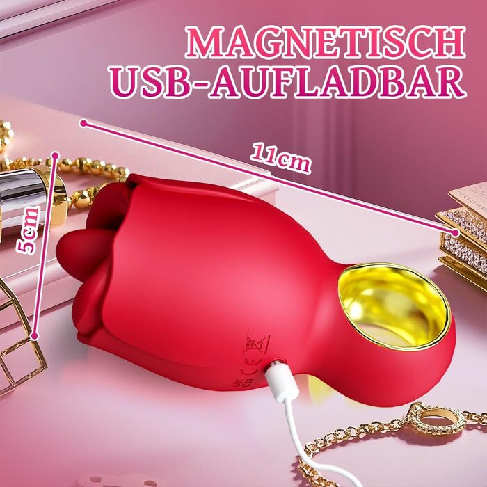 Вібратор для жінок Aomjauy, з функцією «лизання язиком», 8 режимів вібрації