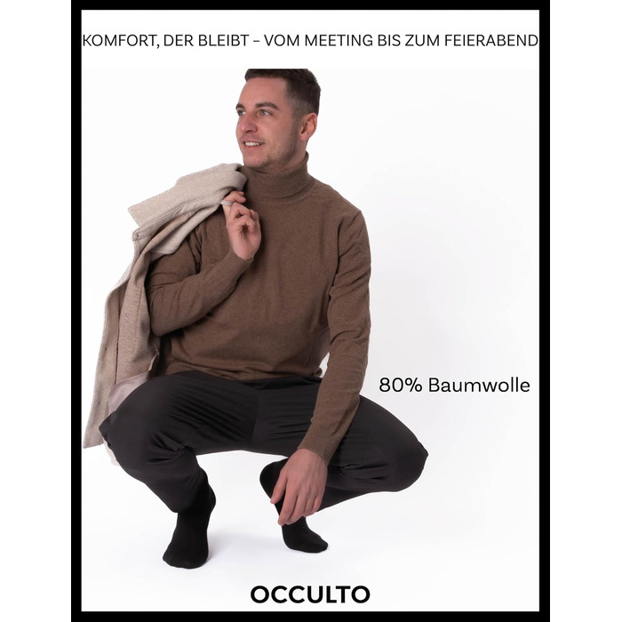 Чоловічі та жіночі чорні шкарпетки Occulto, 10, 20, 30 шт. (модель Hermann), розміри 43-46 Чорний