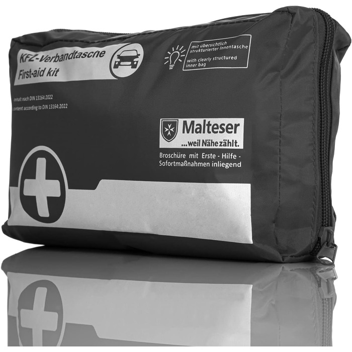 Аптечка BigDean аптечка автомобільна - чорна згідно DIN 131642022 - аптечка автомобільна - аптечка автомобільна 2024 - аптечка авт