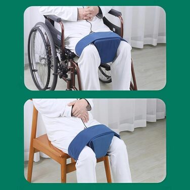 Клиноподібний розпірник для коліна з гелевою подушкою, ременями для фіксації ніг, подушка для позиціонування коліна для інвалідного візка з регульованими ременями для відновлення після операції відведення стегна (синя)