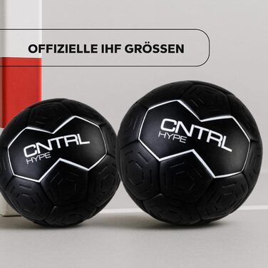 Гандбольний м&39яч CHAIZ CNTRL Hype Grip BLACK Тренувальний та змагальний м&39яч Розмір 2 та 3 Гандбольний м&39яч для жінок та чоловіків в комплекті чохол для м&39яча