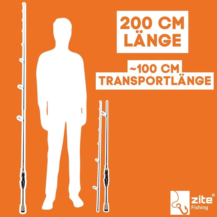 Вудилище Zite Fishing Solid Strike UL 200 см Суцільний кінчик з повним карбоновим кінчиком Вага закиду 0,5-3 г Ультралегке вудилище для лову форелі на м&39які приманки витончені оснастки, параболічний хід, друге вудилище котушка