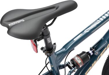 Повністю алюмінієвий гірський велосипед BIKESTAR з 21-швидкісною коробкою передач Shimano, дисковими гальмами, шинами 26, 27,5, 29 дюймів рама 16, 16,5, 17,5 дюймів БЕЗРИЗИКОВА ПРОБА Шини 29 дюймів рама 17,5 дюймів 29 дюймів синього кольору