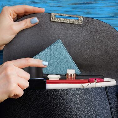 Сумка-органайзер Relaxdays bag, фетр, багато відділень, знімна перегородка, органайзер для сумочки, розмір M, білий