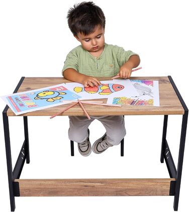 Промислове житло Ігровий стіл - Стіл для занять - Дитячий стіл і стільці - Дитячий письмовий стіл - Монтессорі - Меблі для дитячої