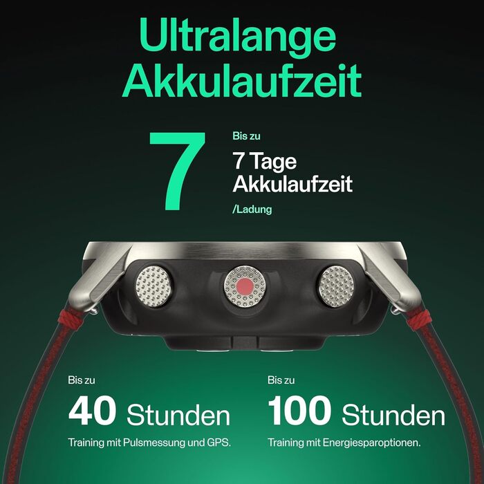 Преміальний годинник для активного відпочинку на природі з GPS Міцність військового класу, сапфірове скло, моніторинг серцевого ритму на зап&39ясті, тривалий час роботи від батареї, навігація, M/L Grit X Pro Titan M/L Titan