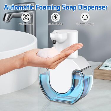 Дозатор мила автоматичний 430 мл USB перезаряджається настінний електричний дозатор мила 4 рівні Електричний дозатор мила Дозатор