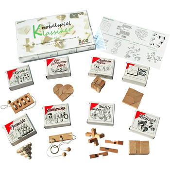 Набір мініголоволомок GICO, Класичні Головоломки, 8 штук