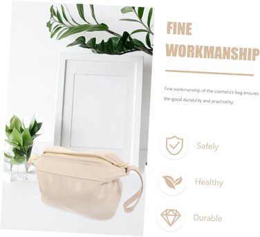 Портативна косметична сумка Шкіряна сумка на блискавці для подорожей туалетна сумка для жінок макіяж сумка органайзер з відділення