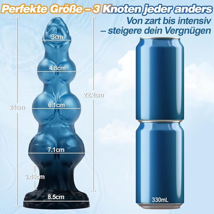 Фалоімітатор xaxaland, 24 см, силіконовий, з потужним присоском