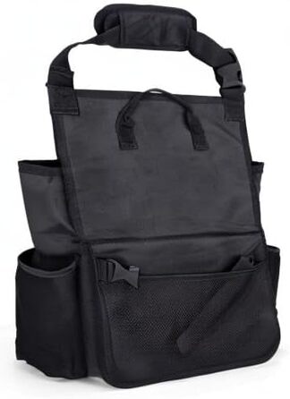 Органайзер на переднє сидіння автомобіля Luxja з чохлом і чохлом для ноутбука, органайзер на сидіння автомобіля з регульованими ре