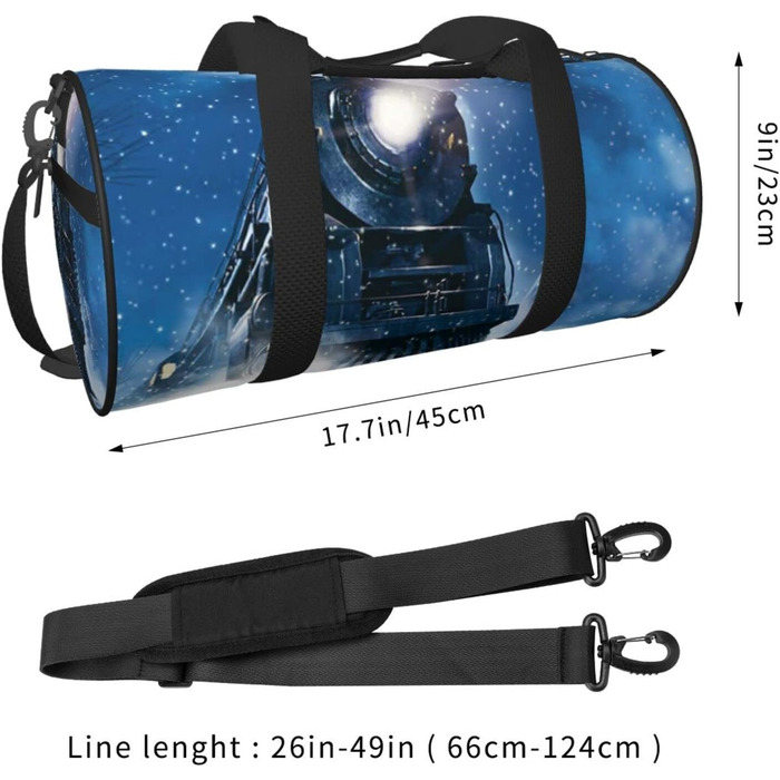 Універсальна дорожня сумка для подорожей, зимова колекція, новорічний дизайн, сніговий візерунок, нічна тематика, для залізничних подорожей, спортивна сумка для чоловіків та жінок, сумка-мішок, спортивна сумка