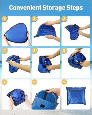 Міні-намет для голови, розкладний намет, міні-пляжний намет, автоматичний пляжний намет, портативний сонцезахисний намет, намет з підголівником, ідеально підходить для кемпінгу на пляжі та активного відпочинку на свіжому повітрі