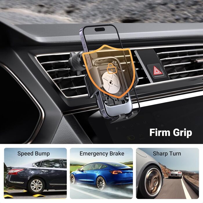 Тримач для мобільних телефонів автомобільний Оновлення металевого гачка Тримач для мобільних телефонів 360 поворотний автомобільни