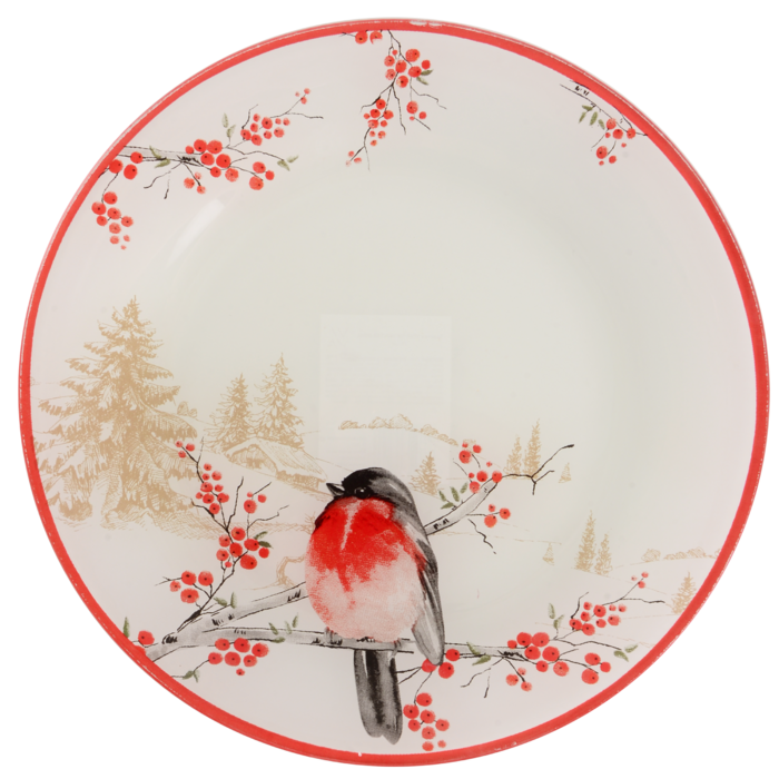 Тарілка десертна Viva NY Winter Bird, 19 см (7109510)