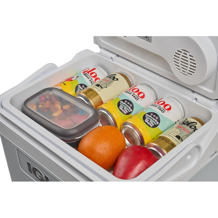 Електричний холодильник IGLOO IE24 AC/DC, 24 літри, міні-холодильник 12/230 В для автомобіля, човна та відпочинку, сірий 12/230 В 24 л сірий