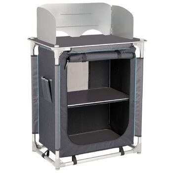 Кемпінг подорожі кухня морена кухонна коробка складаний шафа стіл вітрове скло алюміній