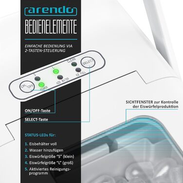 Машина для виробництва кубиків льоду з нержавіючої сталі - Переможець тесту 2021 - Виробник кубиків льоду з нержавіючої сталі - Машина для виготовлення кубиків льоду - Машина для виробництва кубиків льоду - з охолодженням - Розміри кубиків льоду маленькі,