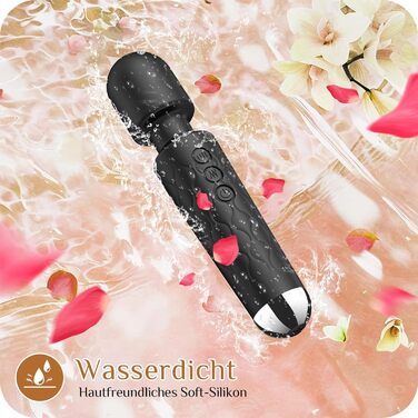 Вібратор SANJIANKE для жінок, стимулятор клітора та G-точки, 8 швидкостей, 20 режимів, чорний матовий