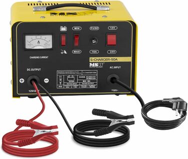 Зарядний пристрій для автомобільних акумуляторів MSW S-CHARGER-50A (функція швидкого запуску, напруга заряду 12/24 В, струм заряду